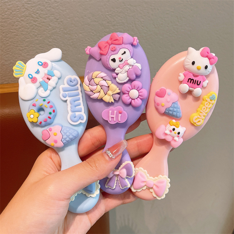 Rain Elf Children's Air Cushion Massage Comb Sanrio Little Girl's Hair-free Household Comb Girls' Cranial Top Air Capsule Comb
