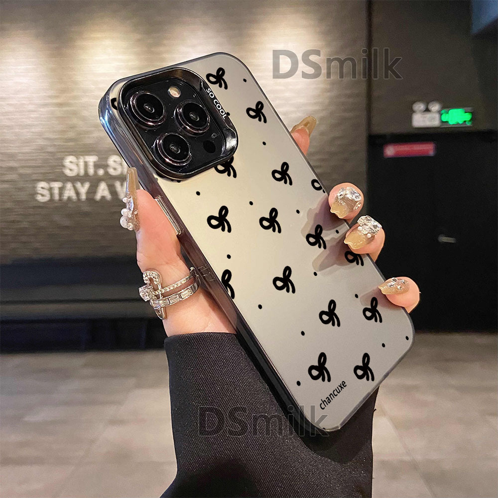 Casual Bow Iphone16Pro Mobile Phone Case 16E/15 Laser Case 14 Apple 12 Anti-Fall 11Xsmp5