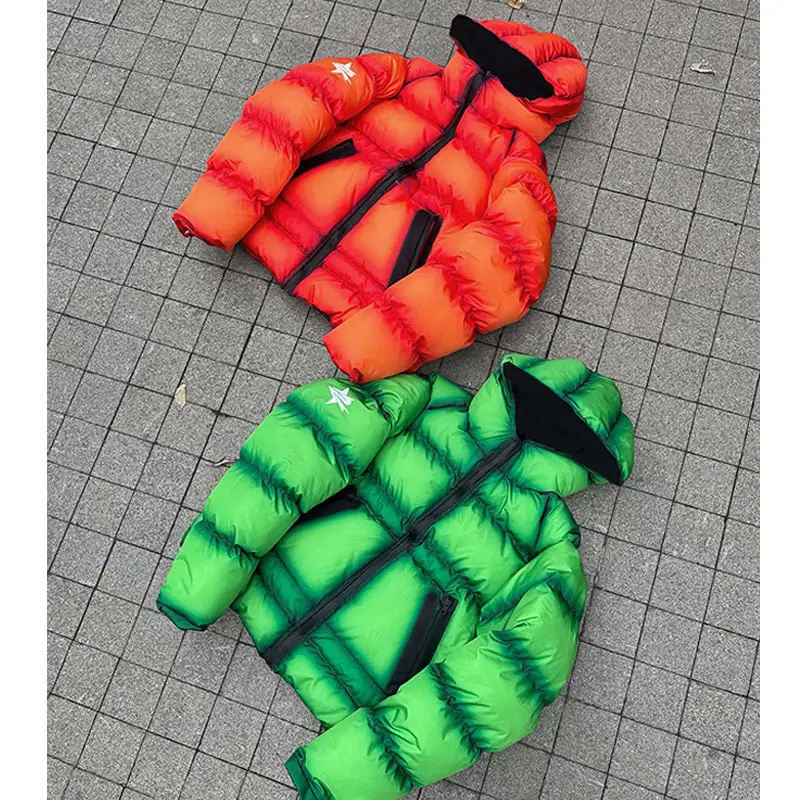 Warm Jacket Coat Cotton-Padded Autumn and Winter Trendy Brand Hooded Outfit Outdoor New Cotton Clothing Cross-Border Top Ins Thickened