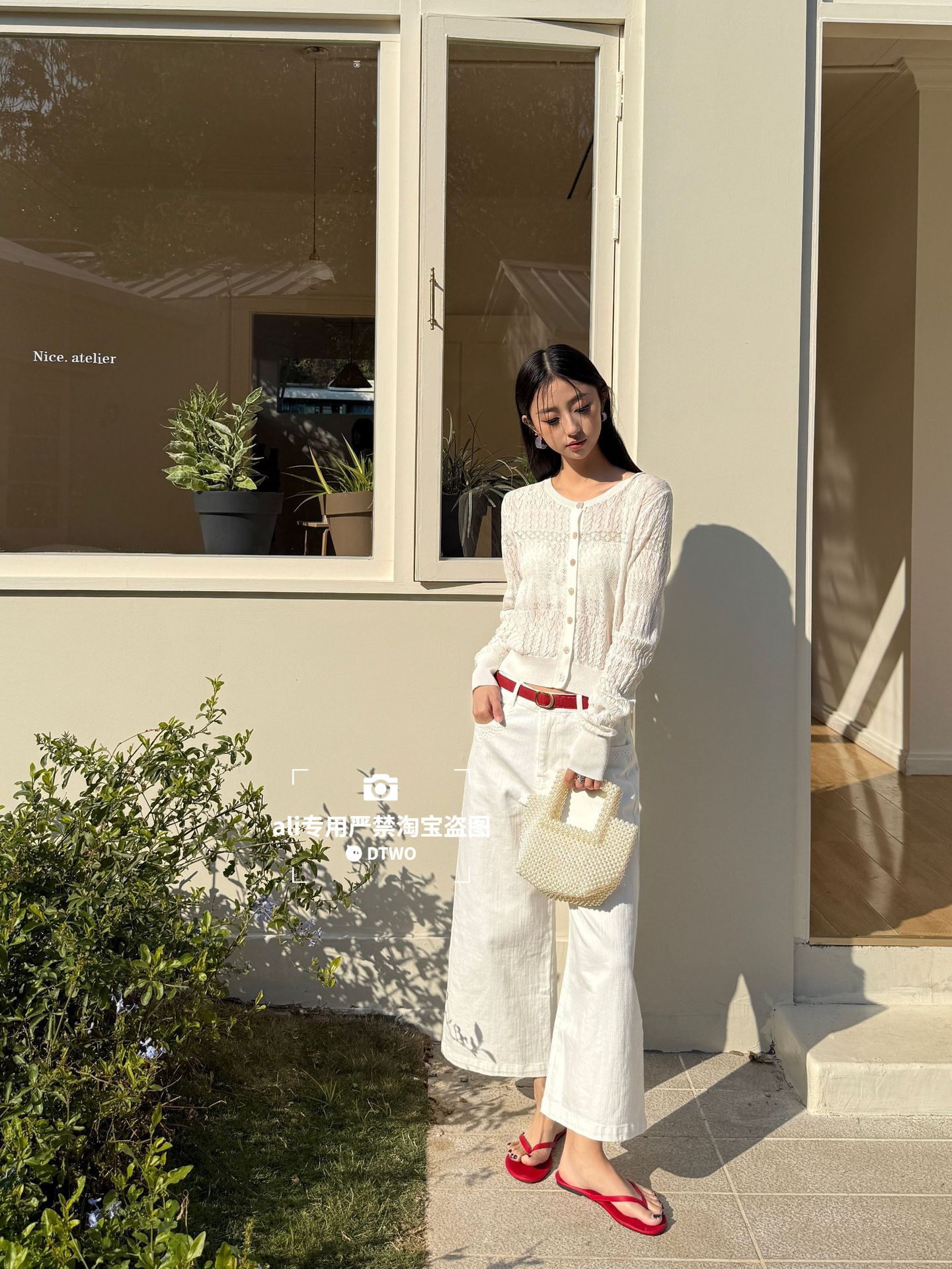 Dtwo Spring/Summer New Original Design Thirteen Lines Women's Wholesale Simple Hot Girl Style Solid Color Denim Cropped Pants