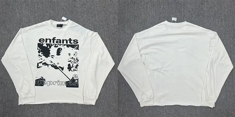 ERD Melancholy Rich Second Generation Figure Graffiti Casual Men and Women cleanfit Style High Street Long Sleeve T-Shirt