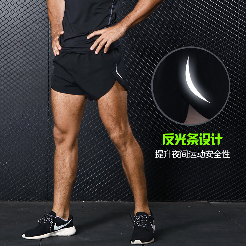 Sports Shorts Men's Summer Quick-drying Breathable Thin Running Three-point Pants Fitness Marathon Training Sports Shorts
