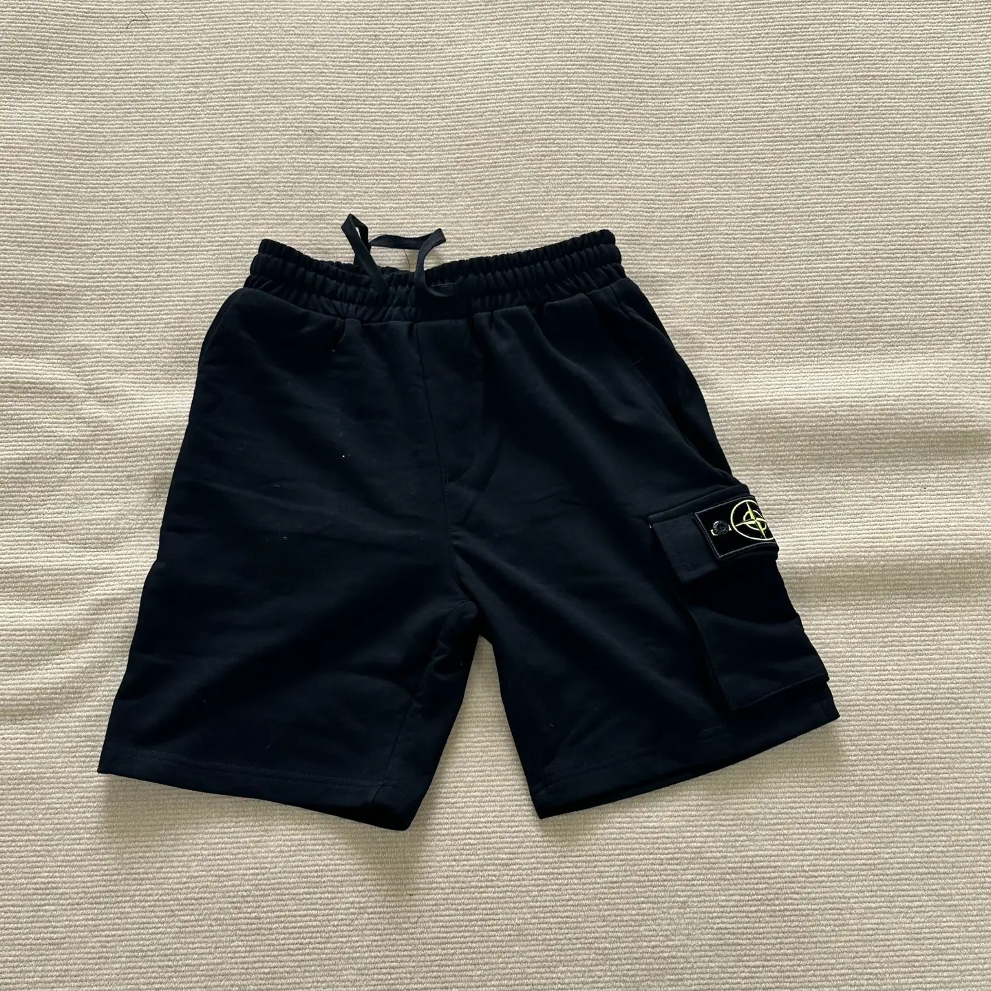 Stone Island Black Cargo Shorts