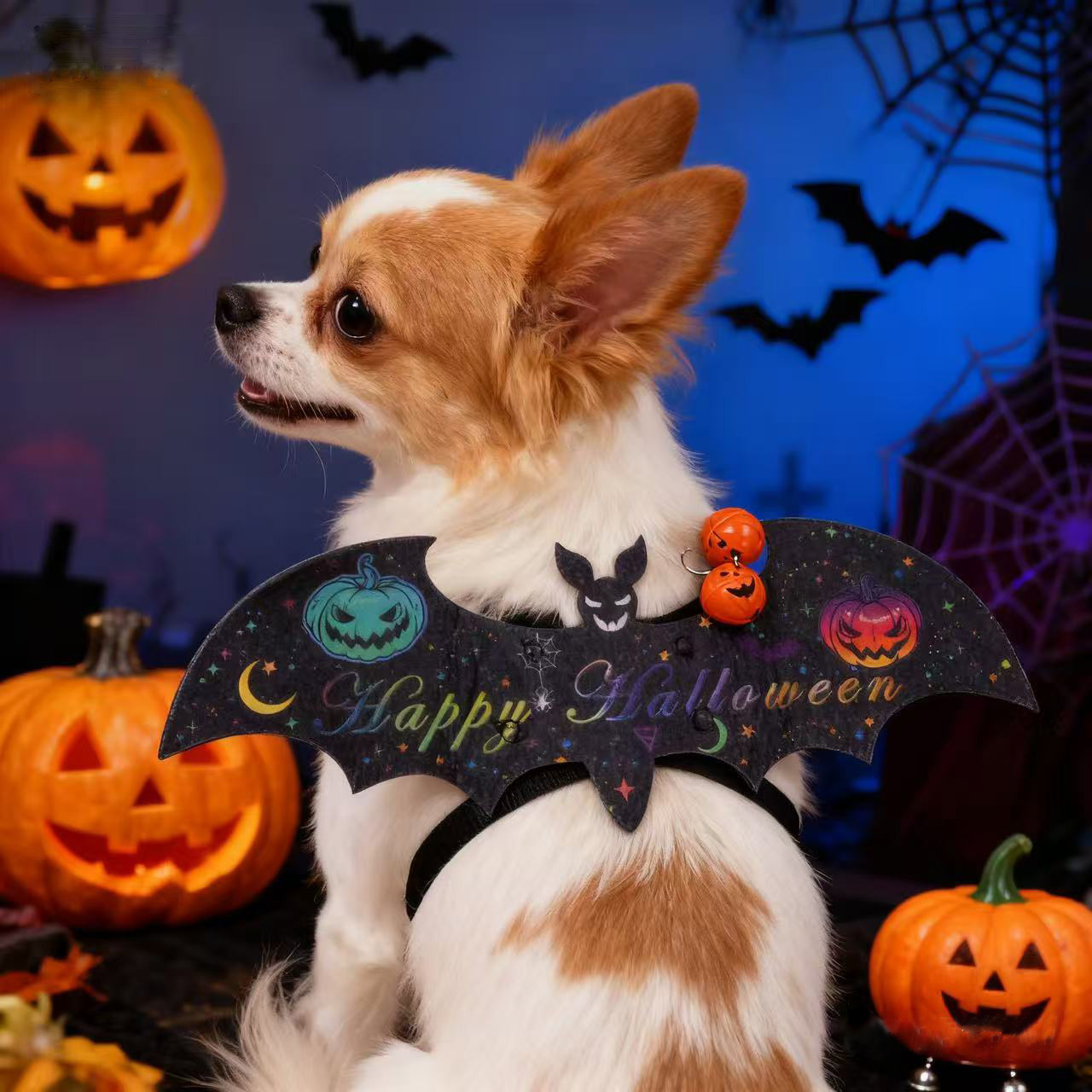 Halloween Pet Costume Dog Clothes Small Dog Transformation Outfit Bat Wings Cat Costume Cosplay Outfit