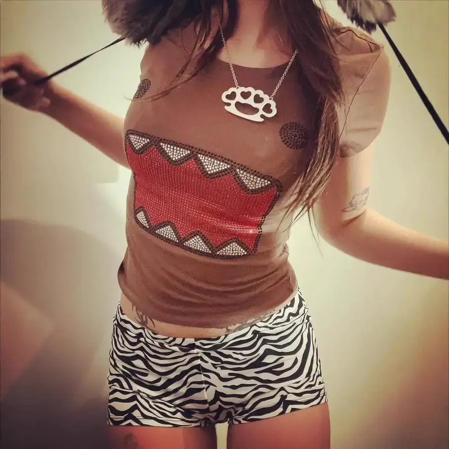 Y2K Girl's Vintage Hot Rhinestone Round Neck Short-sleeved T-shirt Sleeveless Camisole vintage Tama Jun Hot Rhinestone Top