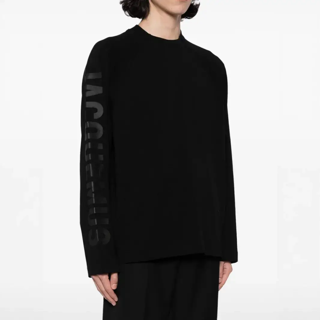 25 Years Early Autumn New Collection Men's Black Trendy Unisex Long-Sleeve T-Shirt Crew Neck Classic Jacquemus Top