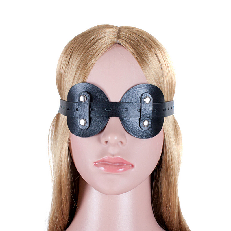 Eslecheng sexy role-playing game Black double round sexy eye mask Queen slave passion mask wholesale