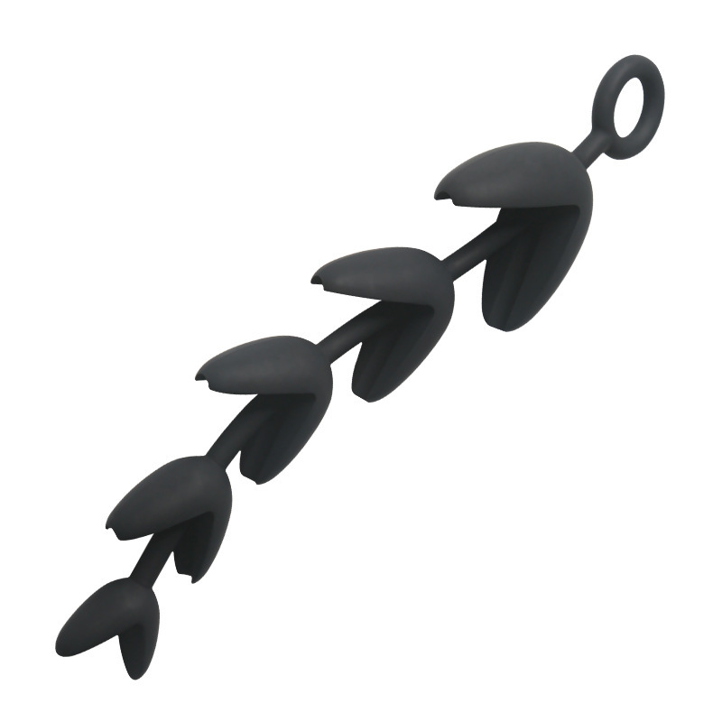 Extra-Large Anal Plug with Beads That Bloom after Insertion, Open-Ended Anal Plug for Men and Women, Sex Toy, Adult Product