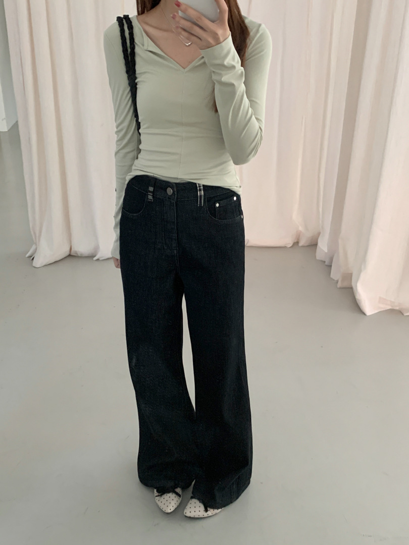 Gagd Denim Original Color Flared Jeans for Women, New 26-Style Loose Straight-Leg Versatile Petite Denim Pants