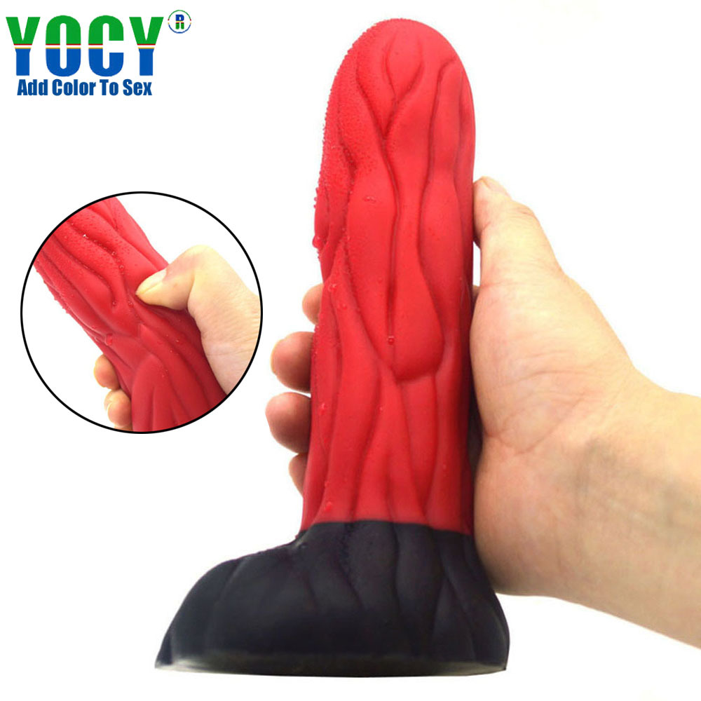 YOCY Liquid Silicone Dildo thick penis men's and women's back room expansion anal plug masturbation adult sex products wholesale