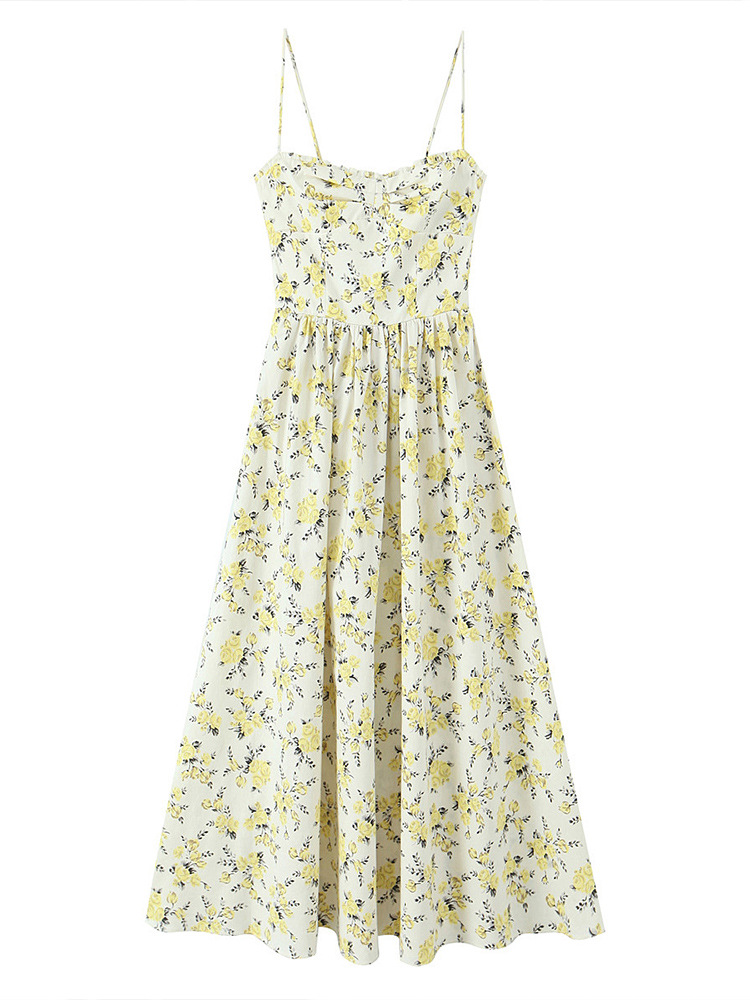 2025 New Summer Women's Clothing, Fashionable and Versatile, Simple Sleeveless Suspender Polka Dot Vest Dress