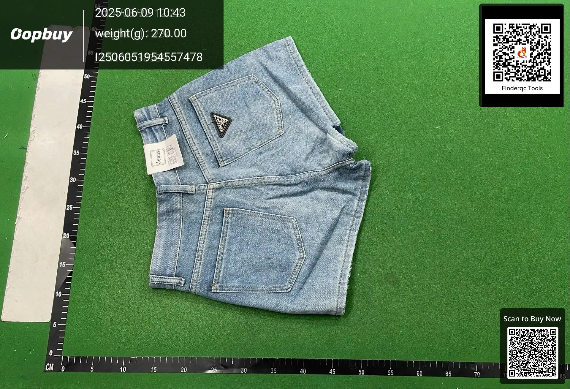 Prada Denim Shorts Light Blue