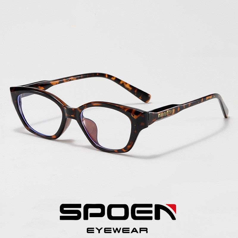 Cross-border new cat's eye flat lens ultra-light TR90 frame glasses women's advanced sense of anti-blue glasses factory direct sales