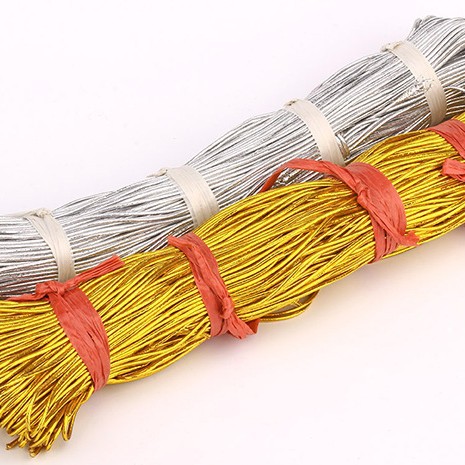 silver 1mm rubber band beef band elastic rope elastic line edible oil bottle hanging rope golden elastic rope