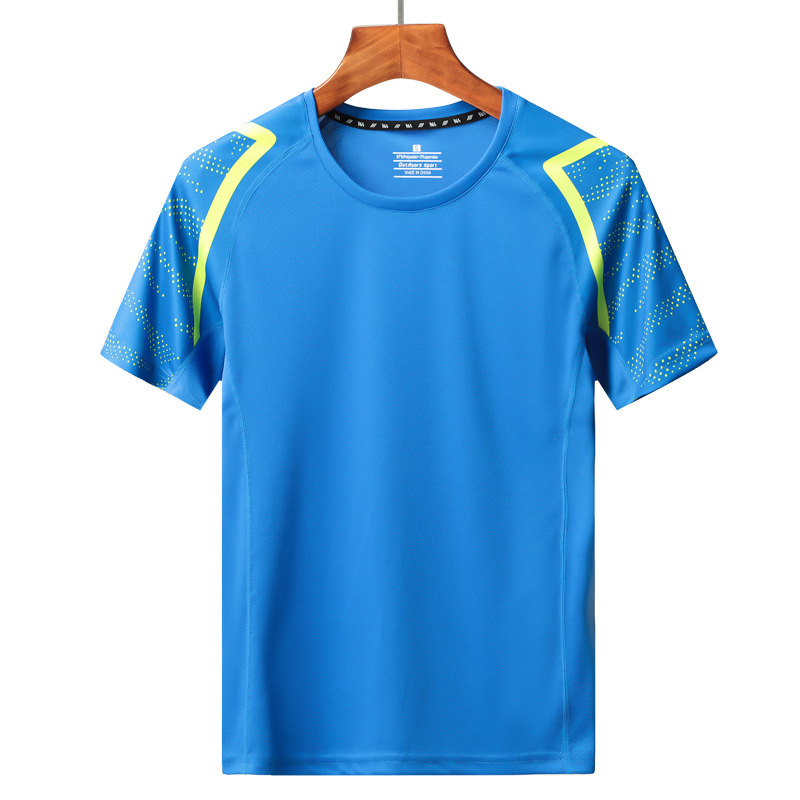 Summer Sports Quick-Drying T-Shirt Men's Short-Sleeved Ice Silk Loose Plus Fat Large Size Ice-Feel Running Half-Sleeved Clothes T-Shirt