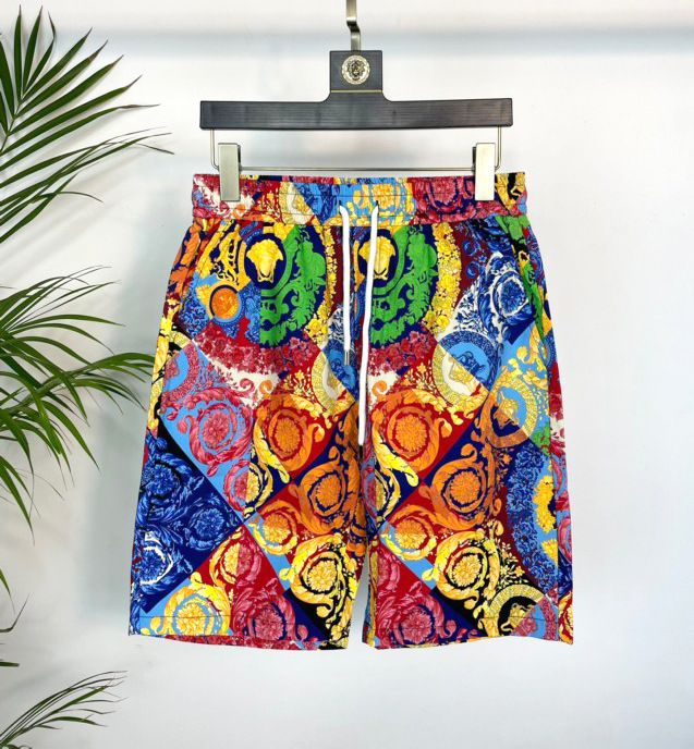 2022 Summer New European and American Trend Foreign Trade Cross-border Fashion Leisure Youth Digital Printing Men's Beach Pants