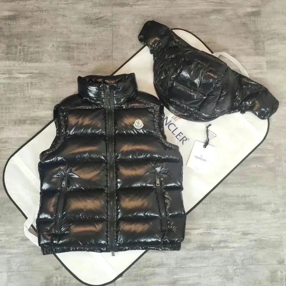 马甲经典亮面羽绒棉甲面包服舒适保暖防寒外套