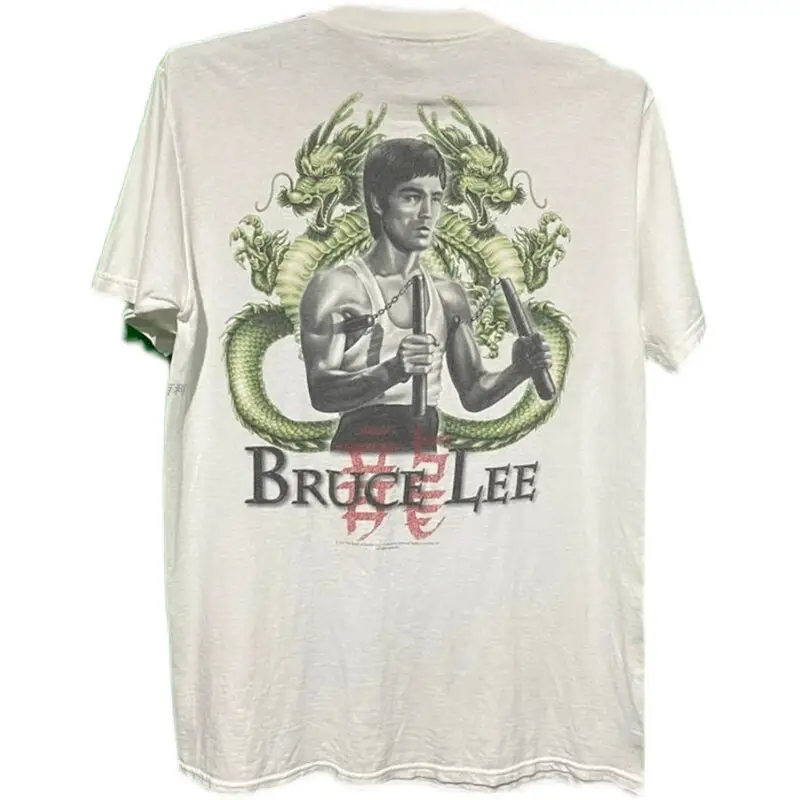 Bruce Lee Short Sleeves Vintage Logo Bruce Lee Layered Short-Sleeved T-Shirt