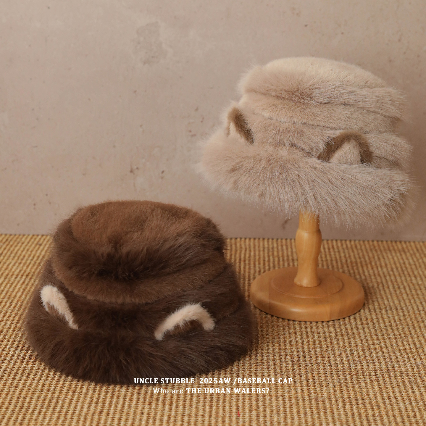 Winter Thickeneded Furry Fisherman Hat for Girls, Cute Cat Ears, Small Basin Hat, Windproof Ear Protection Warm Hat