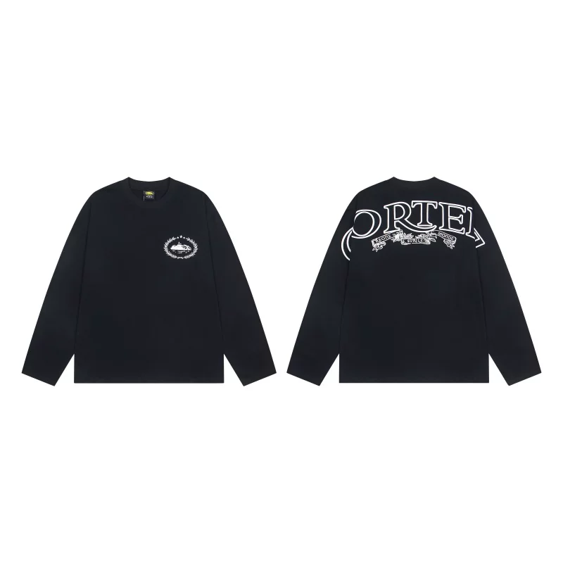 New Corteiz Devil's Island letter print trendy street men's and women's loose long sleeved T-shirt autumn and winter base shirt