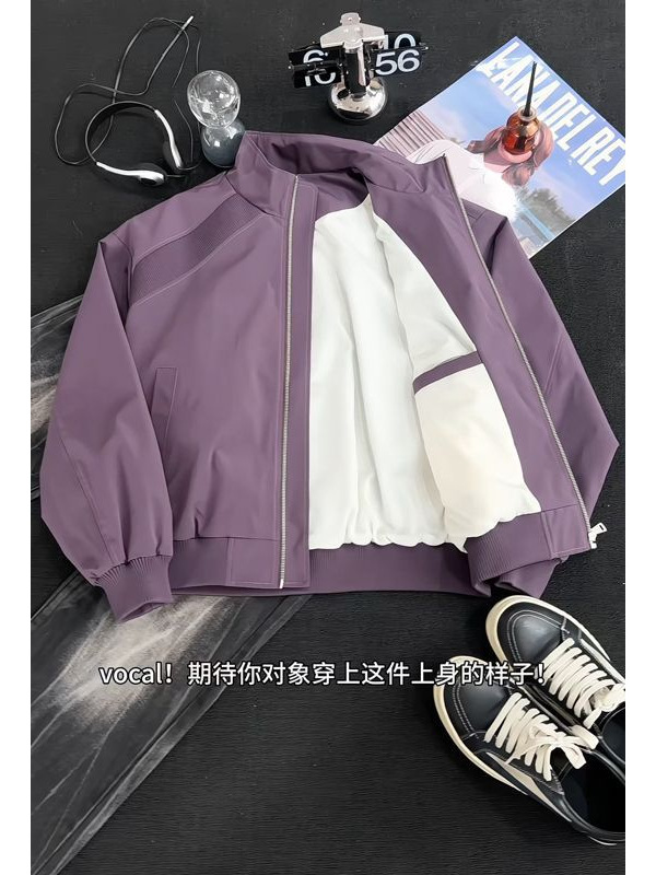 American-Style Trendy Brand Deconstructed Patchwork Flight Jacket for Men, New Spring Style, Cool and Loose Casual Versatile Workwear Jacket