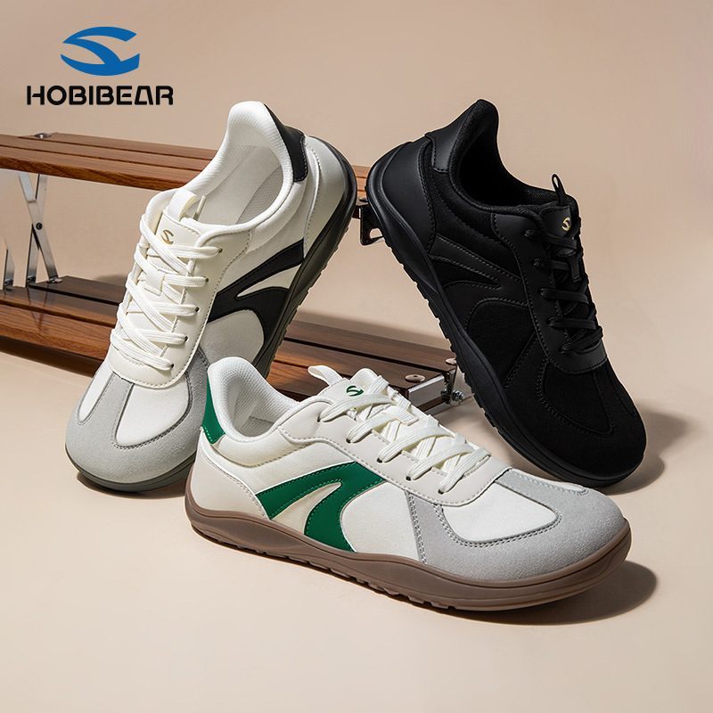 Hobibear Wide-Toe Shoes Spring and Autum Men's Shoes Sports Shoes Wide-Foot Wear-Resistant Moral Training Shoes Running Shoes Factory Direct Sales