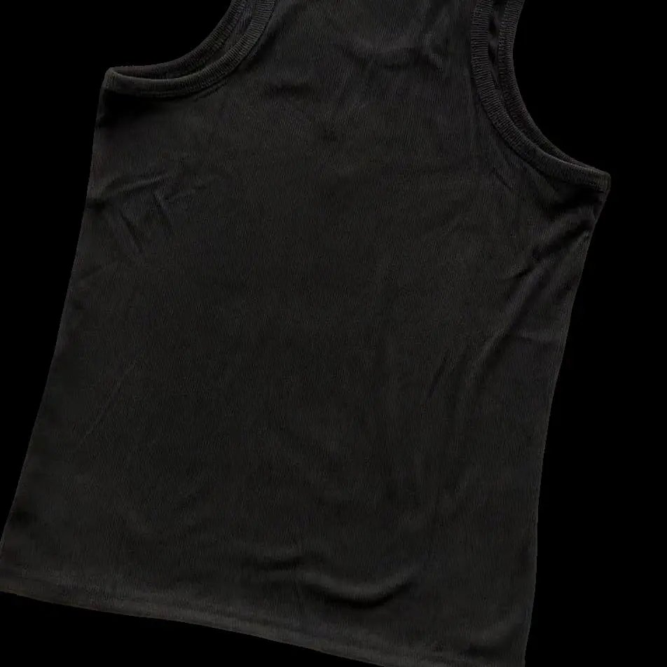Gray-black collar, groove-printed, string-stitched, two-color basketball vest 11110249