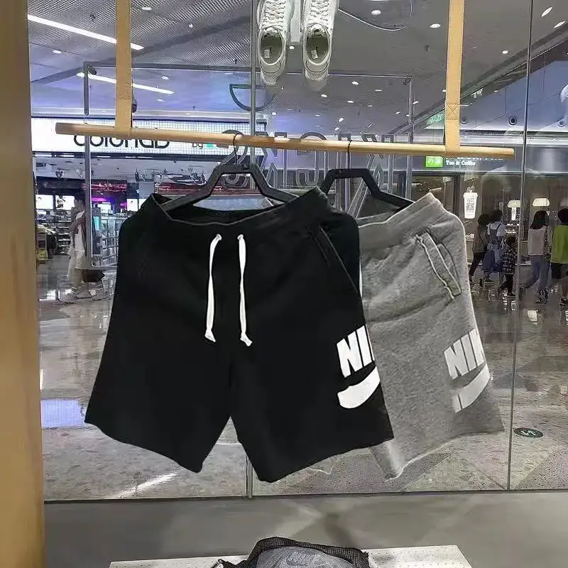 Summer Pure Cotton Sports Shorts Breathable Casual Loose Versatile American Style Five-Point Shorts Basketball Running Fitness Training Shorts