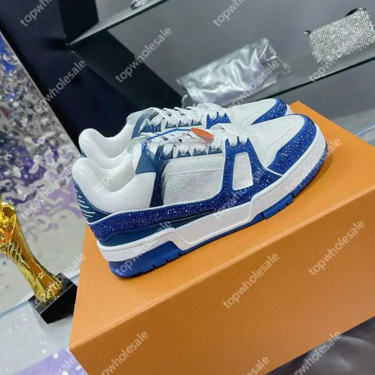 in stock men's and women's board shoes 2025 new donkey home trainer rhinestone Joker casual low-top sneaker fashion