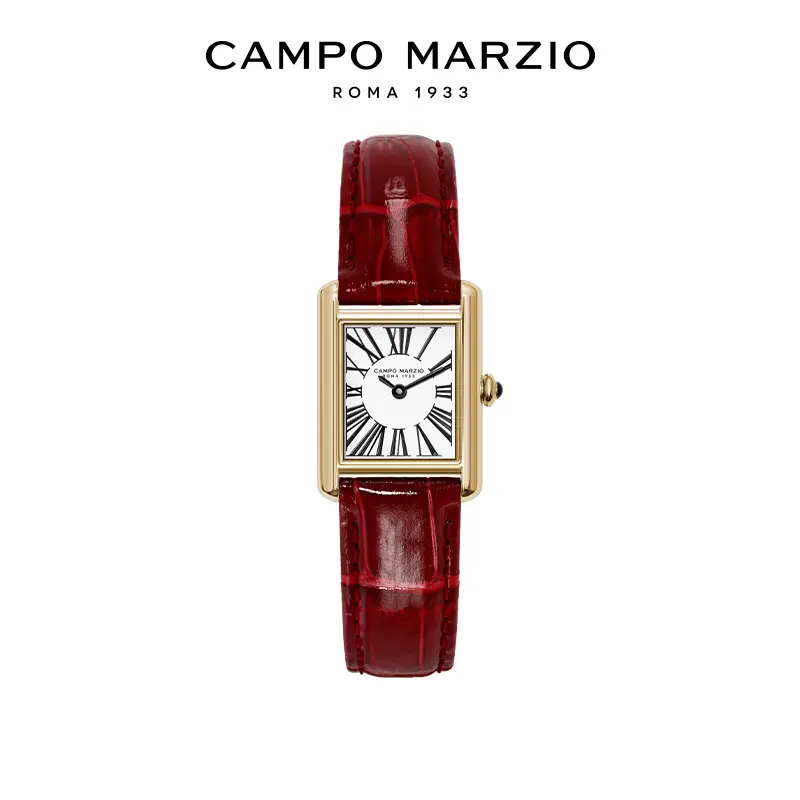 [Same Style as Mao Xiaotong and Wu Qianyu] Campo Marzio Watch Women's Watch Retro Small Square Watch Gift