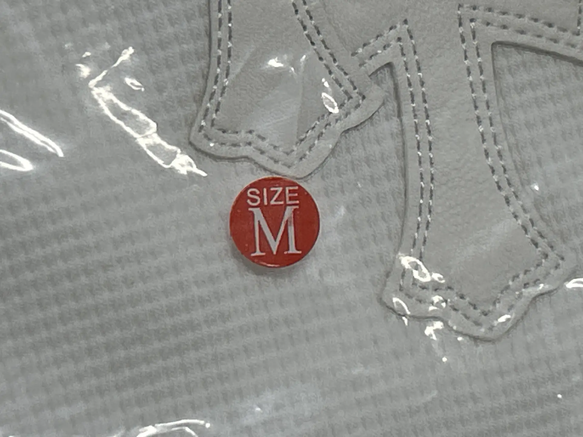 MRLEE自主风格 白色拼皮 华夫格长袖T恤 银扣亨利衫Waffle Henley