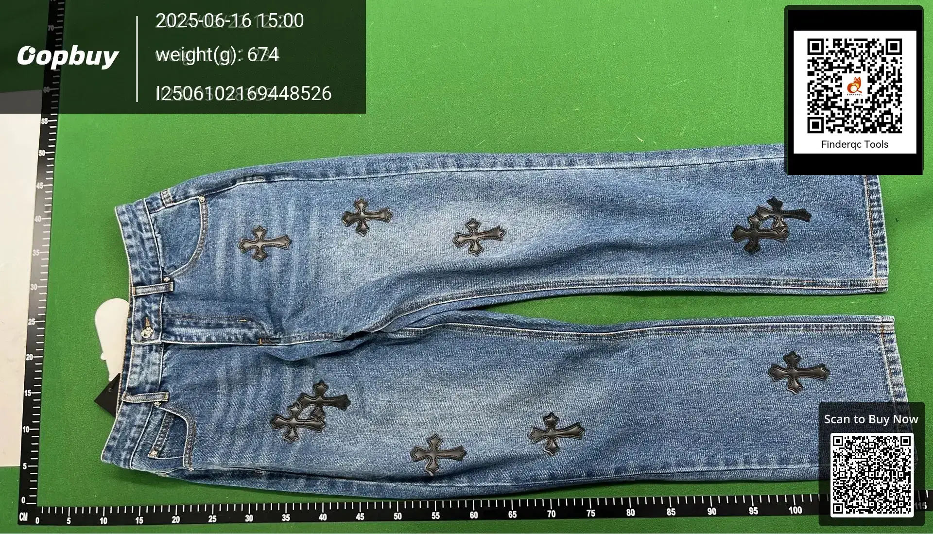 high quality Croix Chrome Heart New Cross Skin Straight Jeans Men's Washed