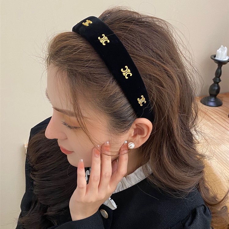 High-grade velvet Arc de Triomphe high Skull top headband female autumn and winter elegant all-match headwear out hair pressing hairpin headband