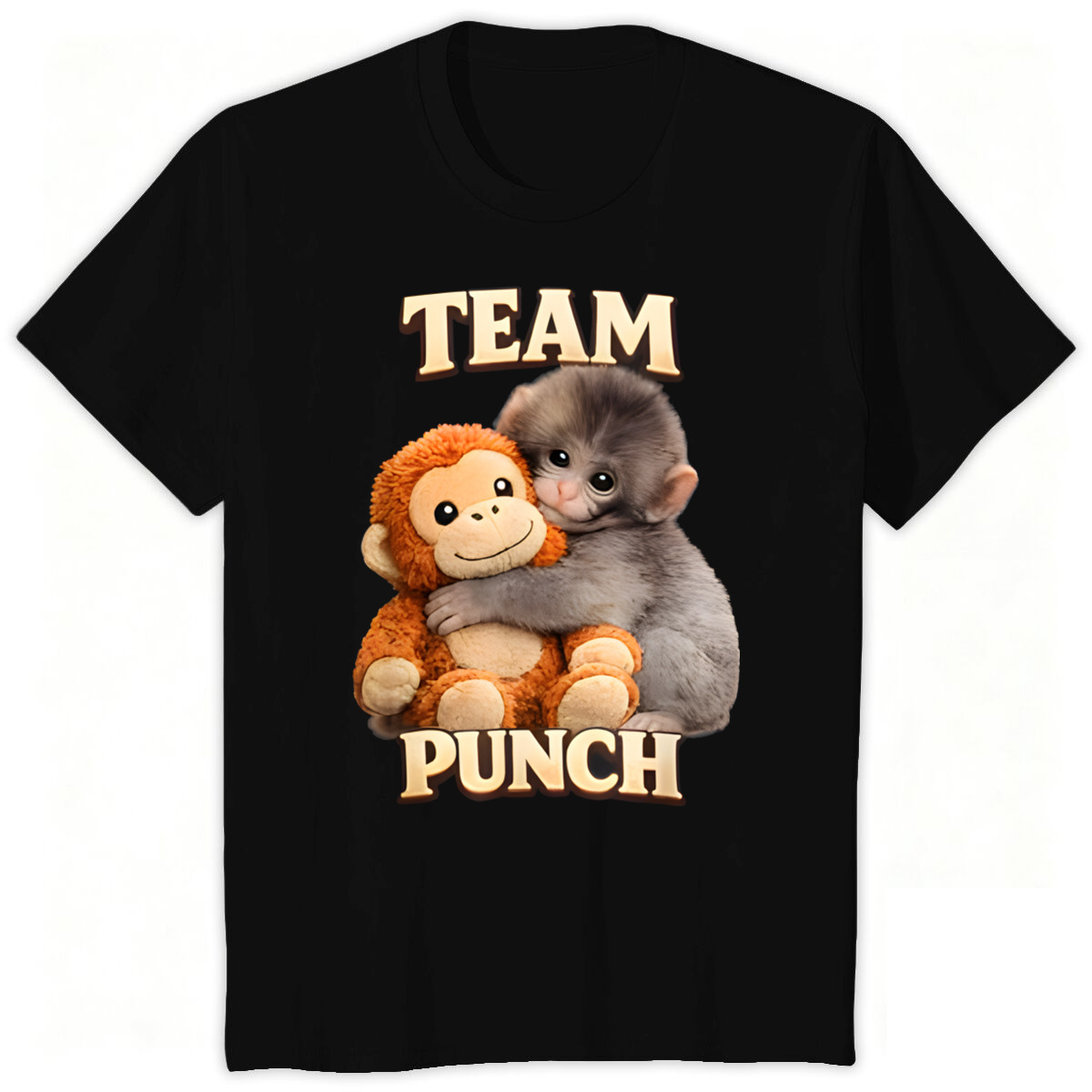 180g Pure Cotton Us Size T-Shirt with Custom Logo, Independent Brand Punch Monkey Boxing Monkey Trendy Men's T-Shirt