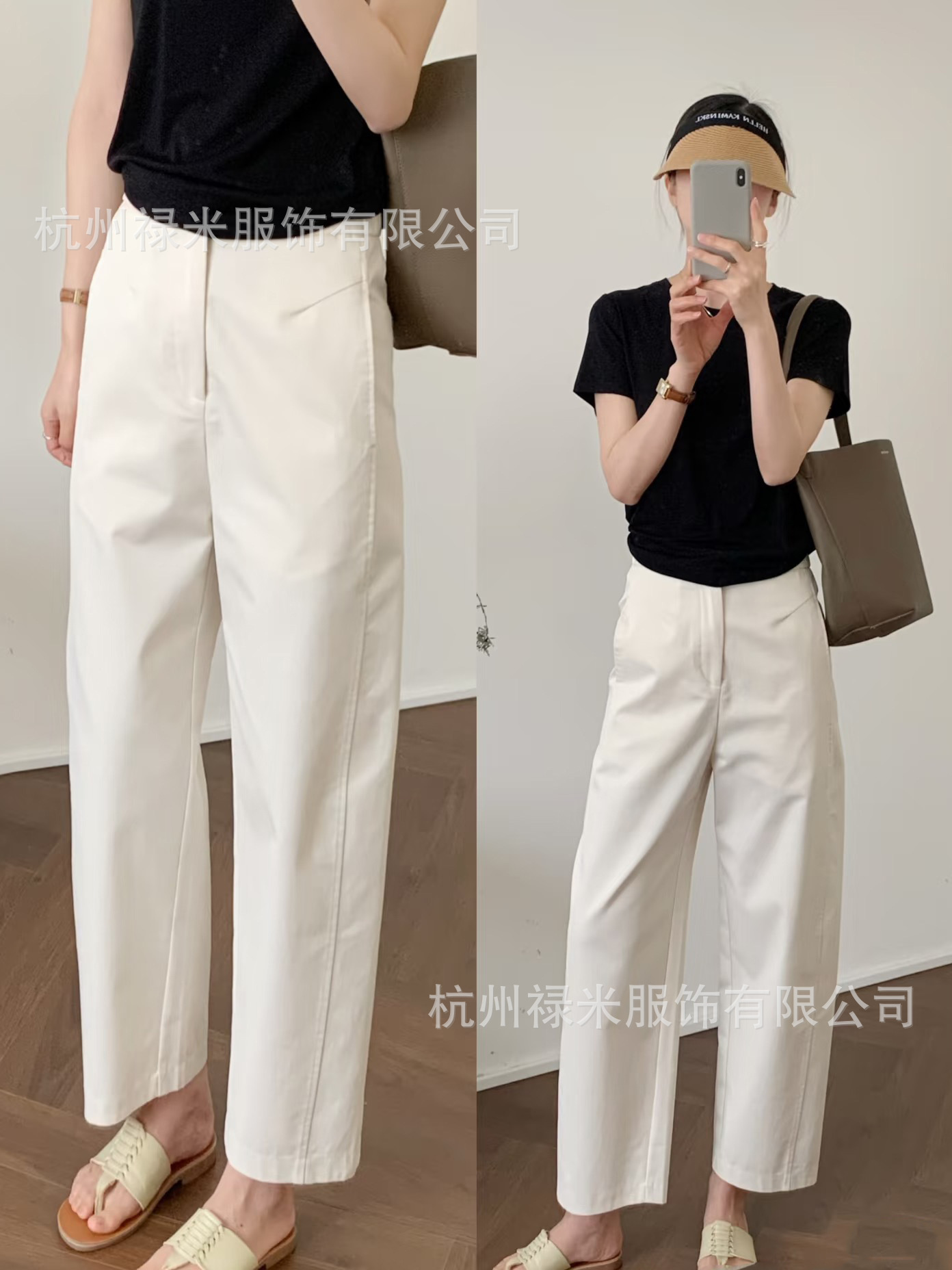 The Original Version Is Highly Recommended, a Must-Have! Spring and Summer Casual Cropped Trousers, Available for Dropshipping