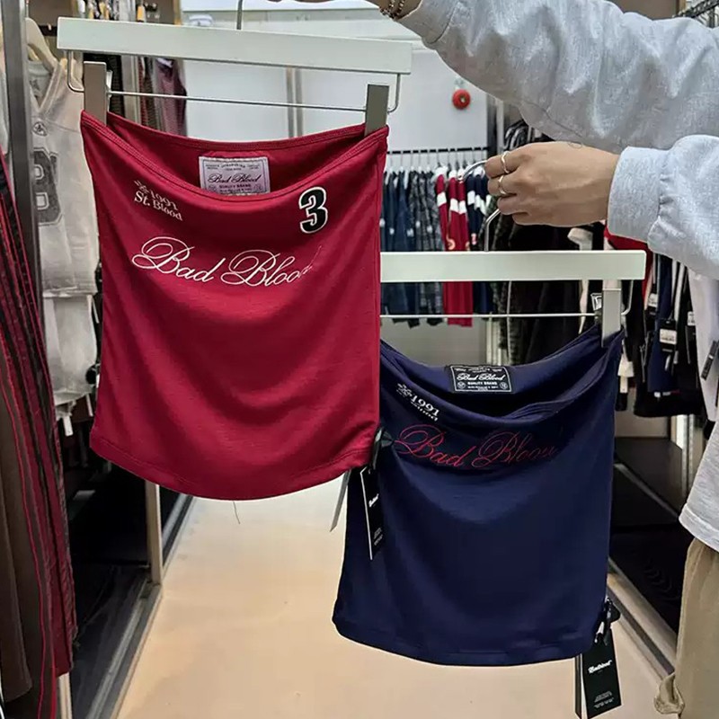Korean Badblood Bcac Series American Retro Vest Female Sexy Sexy Suspender Tube Top Niche Top