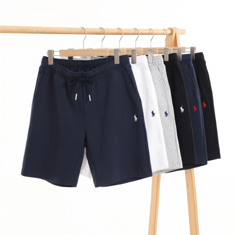 Summer Polo Shorts with Pony Embroidery for Men, Fashionable Sports Casual Vacation Loose Quick-Dry Shorts Pl