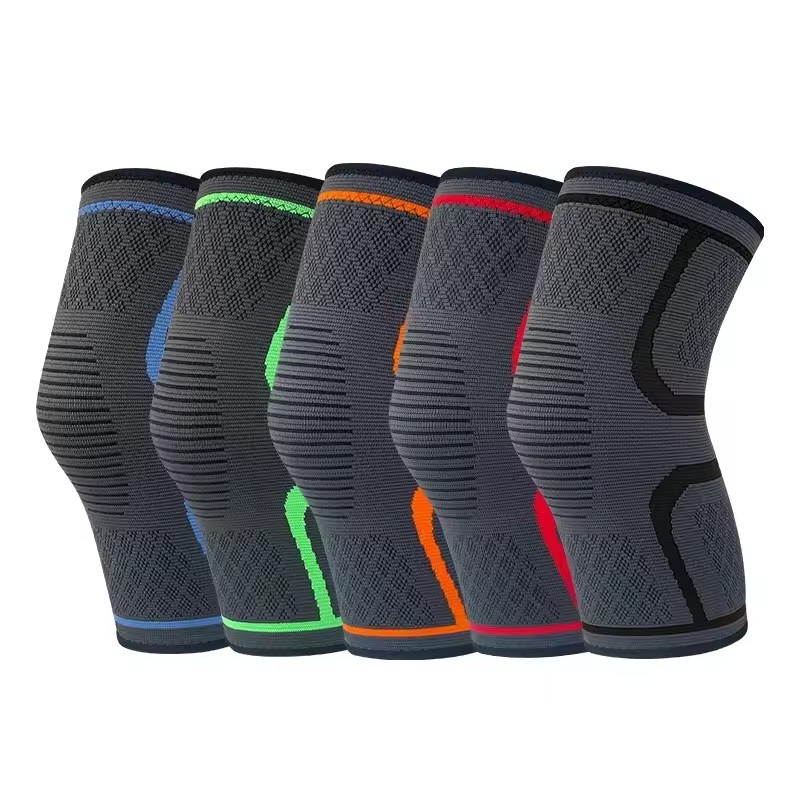 Manufacturer Sports Knee Pads Outdoor Non-Slip Running Basketball Fitness Cycling Breathable Thin Color Nylon Knee Pads for Men and Women