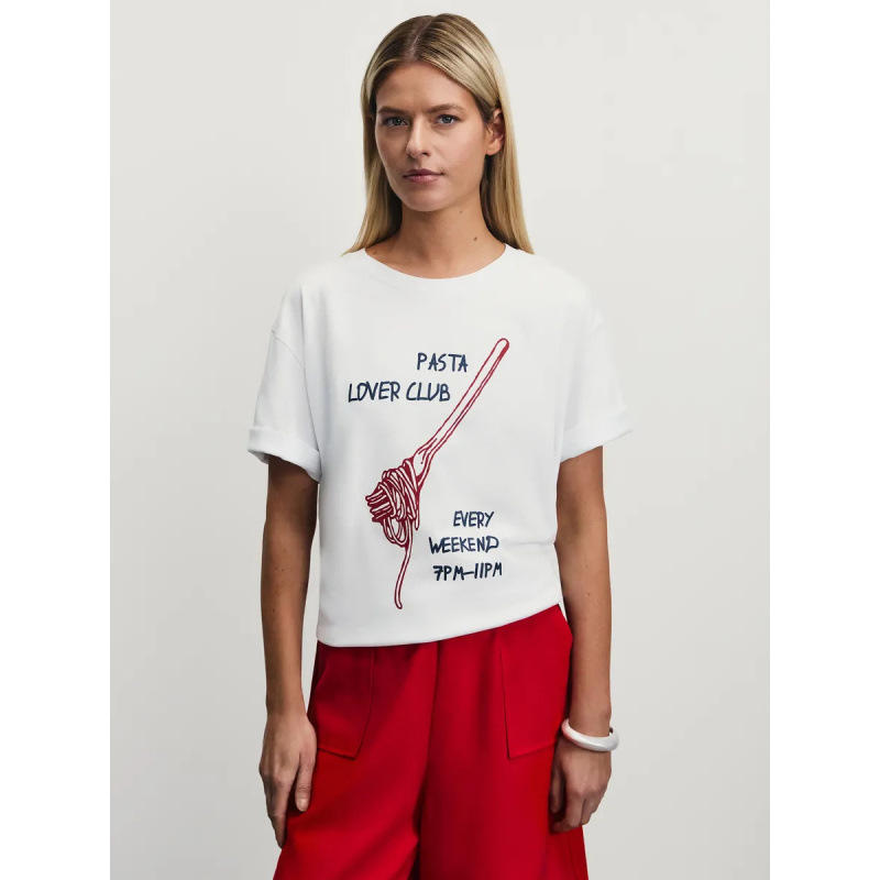2025 New Summer Style Loose and Versatile Fashionable Printed Fun and Stylish American Retro Personalized Street Pure Cotton T-Shirt
