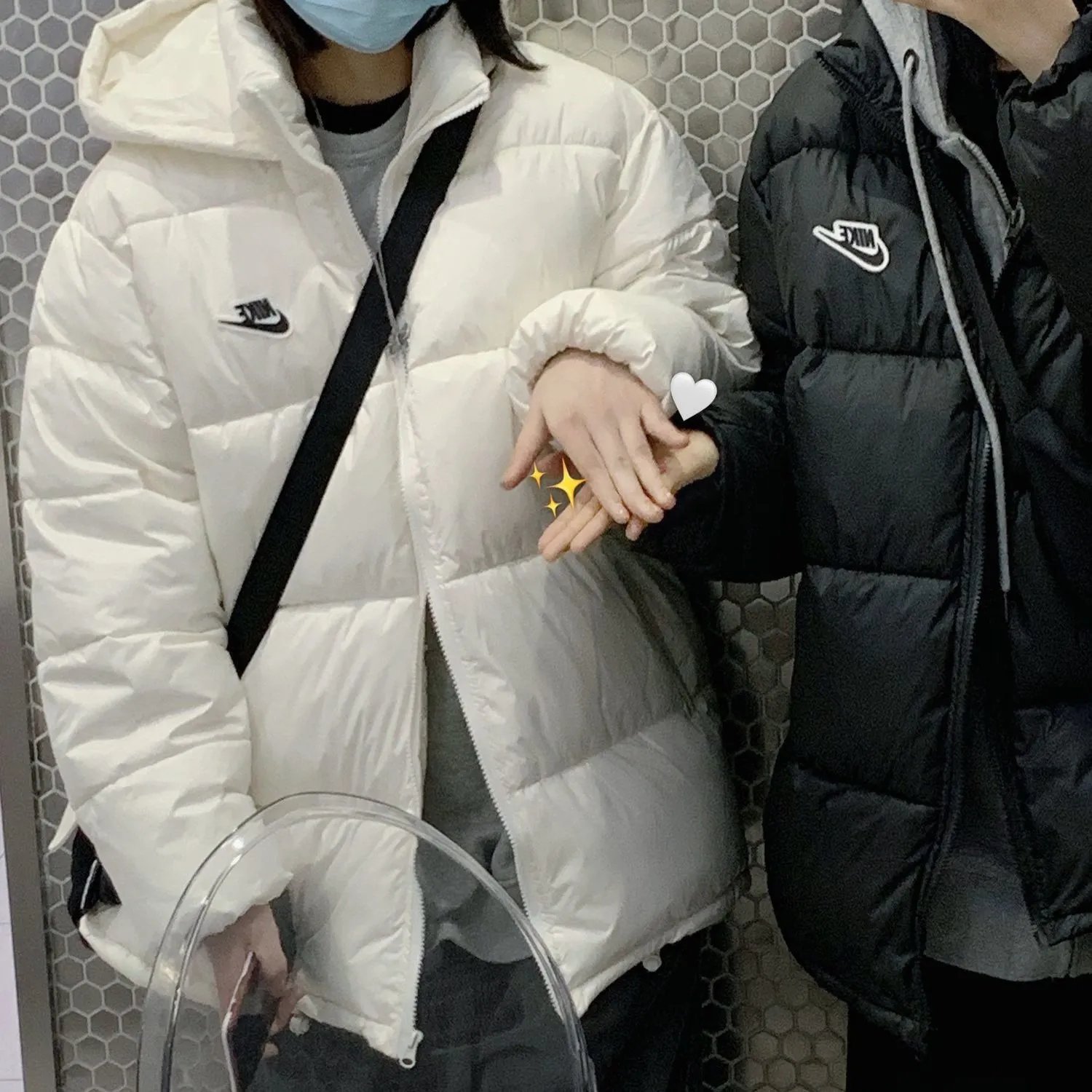 耐克基础款连帽加厚棉服ins冬季新款潮牌保暖棉袄学生男女同款【12月3日发完】