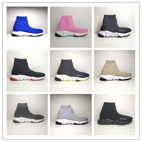 Balenciaga Speed Sock Black White Sneakers