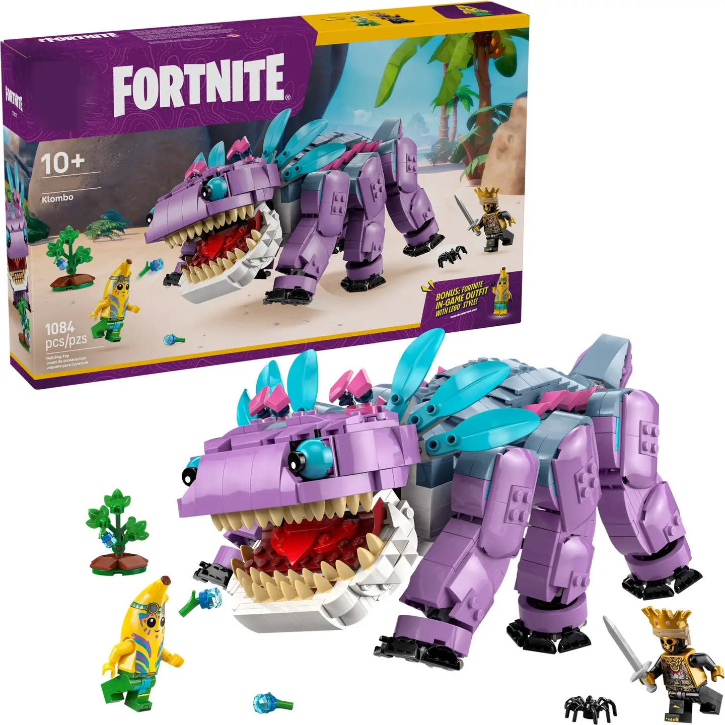 Cross-Border Compatible Lego 77077 Krup Fortnite Monster Banana Man Building Block Toy