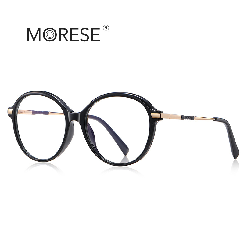 2024 New Fashion Optical glasses 2213TR anti-blue light glasses frame round female British style cross-border plain glasses