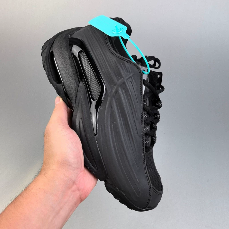 Lizhen New Men's Shoes Trendy Classic Running Shoes Retro Air Cushion Shoes Men's and Women's All Black Comfortable New Sports Shoes