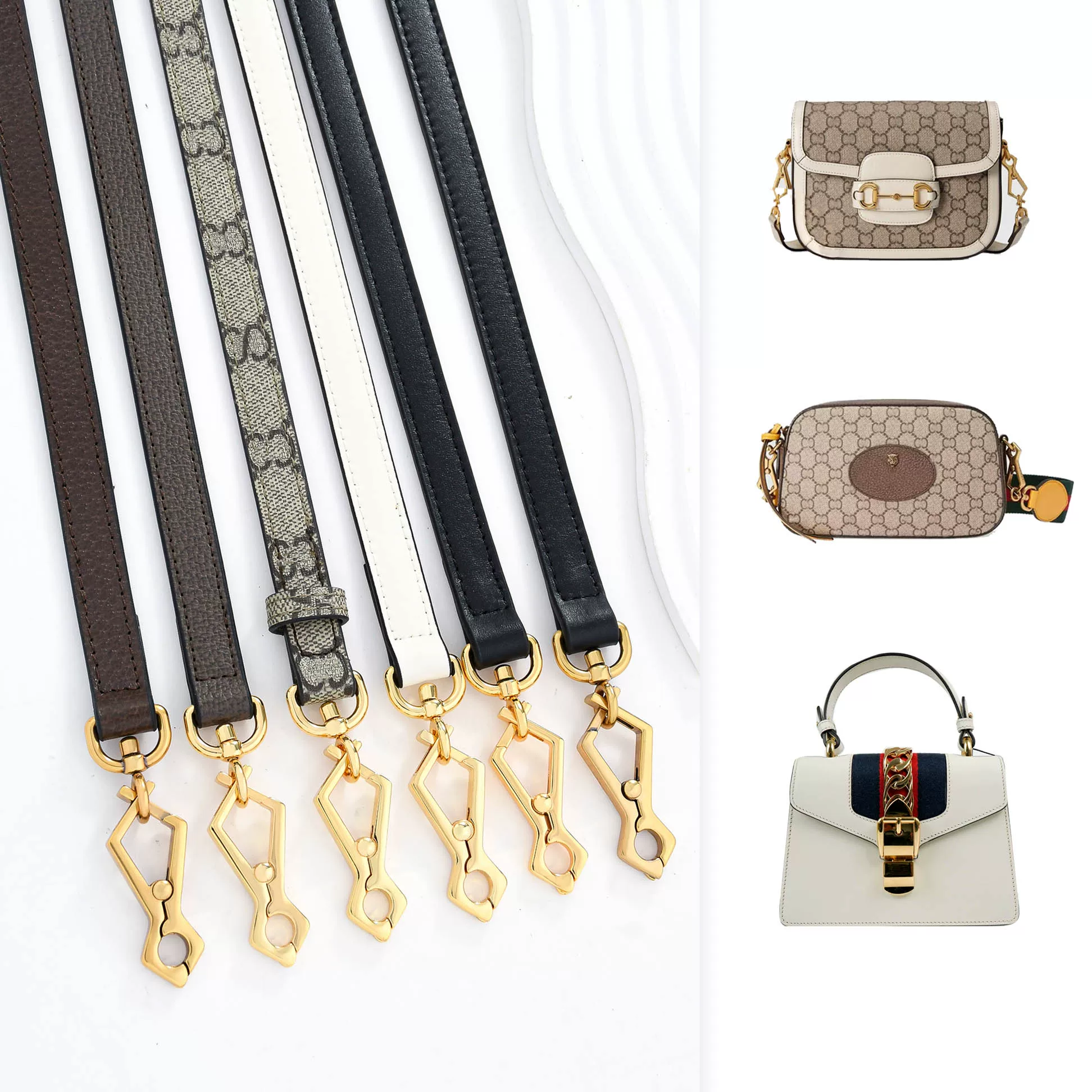 Ingenious and Suitable for Gucci Bag Shoulder Strap Modification Gucci Tiger Head Bag Replacement Accessories Cecilia Bag Strap Diagonal