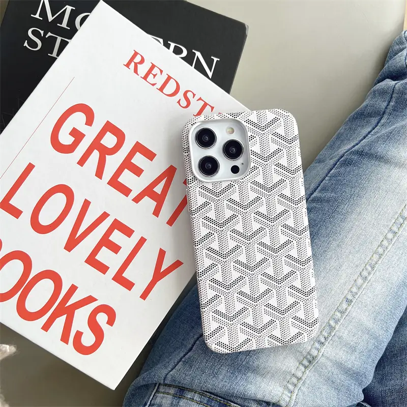 Magnetic Trendy Brand Leather Goya Dog Tooth Suitable for Apple 16Promax Mobile Phone Case 15Promax Leather Anti-Fall Iphone14Promax All-Inclusive Large Hole 13Pro Protective Cover 14Pro