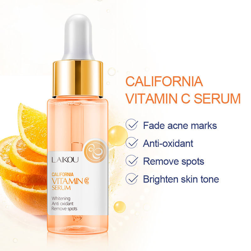Laiko California Vitamin C Essence 30ml Moisturizing and Replenishing English Packaging Cross-Border Supply Manufacturer Wholesale