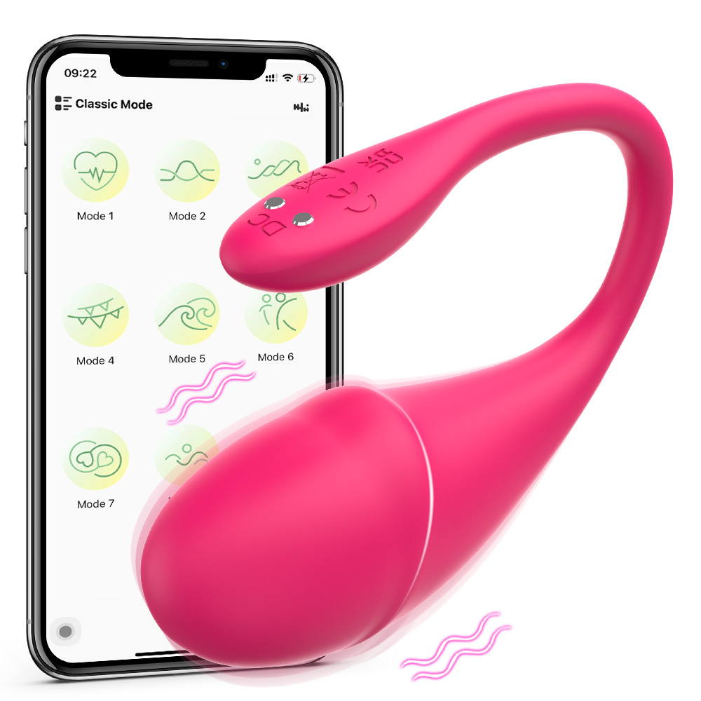 New Product: Fully Encapsulated Silicone Dolphin-Shaped App Remote-Controlled Vibrating Egg with 9 Vibrations, Magnetic Charging, Invisible Wearable Device for Women, Wholesale