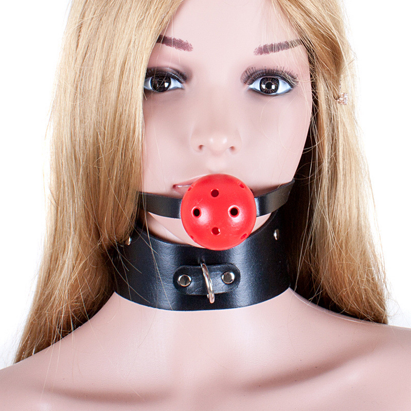 Eslecheng sexy black collar mesh ball one-shaped mouth plug mouth plug mouth plug supplies factory wholesale