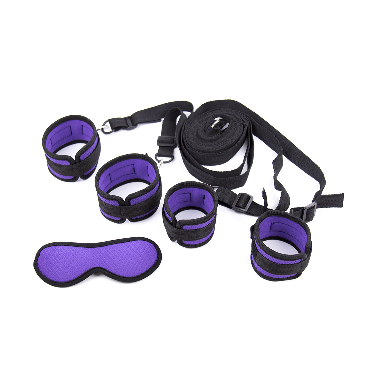 Foreign trade AliExpress hot sex toys female Torture couple tied rope sex bed tied hands and feet handcuffs ring